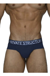 Slip en bambou platine Private Structure PBUZ3748 Couleur bleu marine